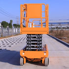 Eléctricos automotores Scissor la naranja de la elevación el 13.7m para el lugar de trabajo grande