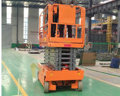 China La construcción anaranjada Scissor la elevación Scissor la alarma del movimiento de la plataforma de la extensión de la elevación compañía
