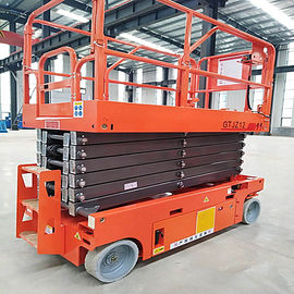 China El mueble ligero Scissor capacidad de cargamento elevada el 11.8m de la plataforma de trabajo de la elevación 230kg fábrica